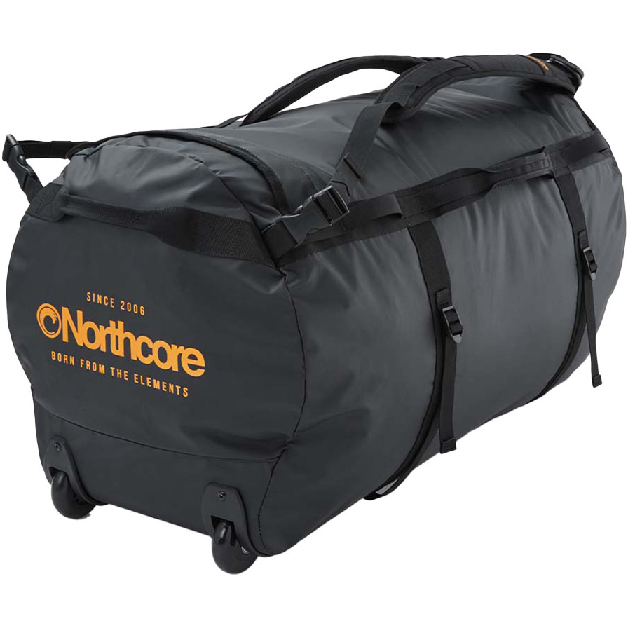 2026 Northcore Duffeltaske Med Hjul 110L NOCO123DB - Black / Orange